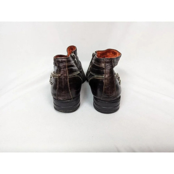 Robert Wayne REPUBLIC Boot Mens Sz 8 Black Zipper & Denim Trim Embellished $410 - Picture 11 of 14